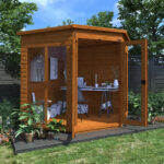 6' x 6' Tiger Loglap Vista Corner Summerhouse Showcase