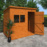 10' x 6' Tiger Loglap Extra High Pent Wooden Garden Shed