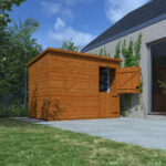 9' x 6w' Tiger Shiplap Windowless Pent - Stable Door Shed