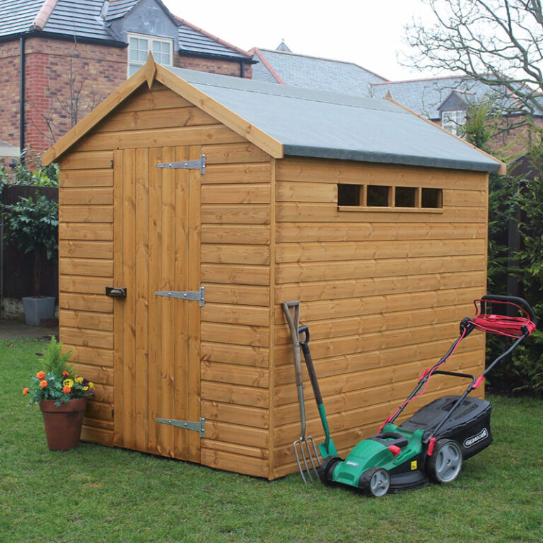 10' x 8' Traditional Shiplap Apex Wooden Security Garden Shed