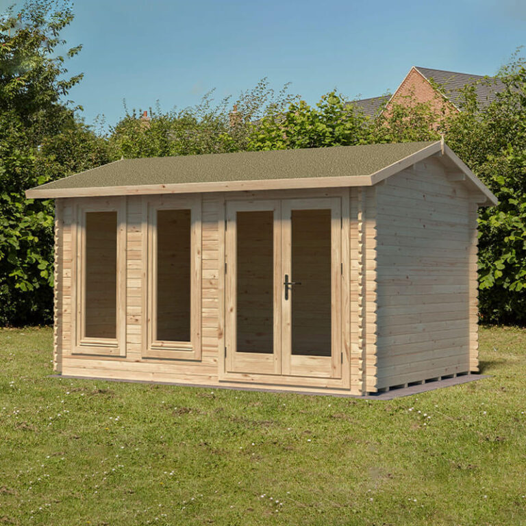 Forest Chiltern 4m x 3m Log Cabin with toughened glass windows