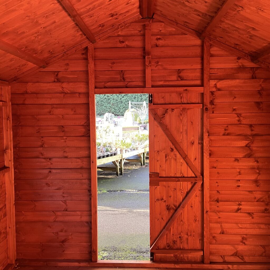 Interior view of the Tiger XL Heavyweight Workshop showing the door opening